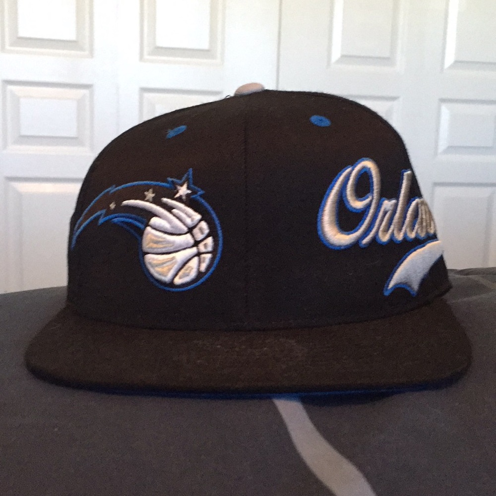 Black Adidas Orlando Magic Fitted Hat